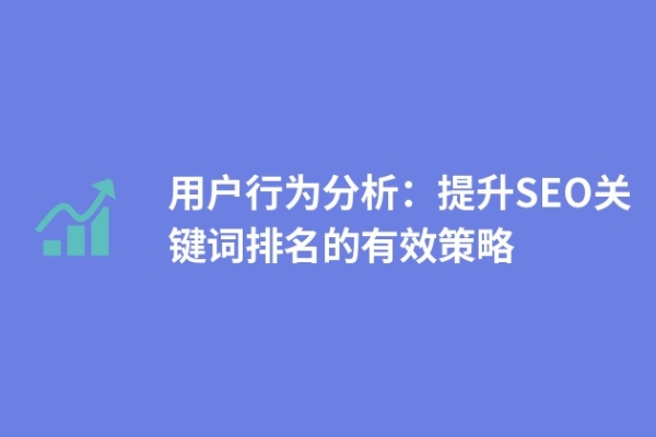 用戶行為分析：提升SEO關(guān)鍵詞排名的有效策略